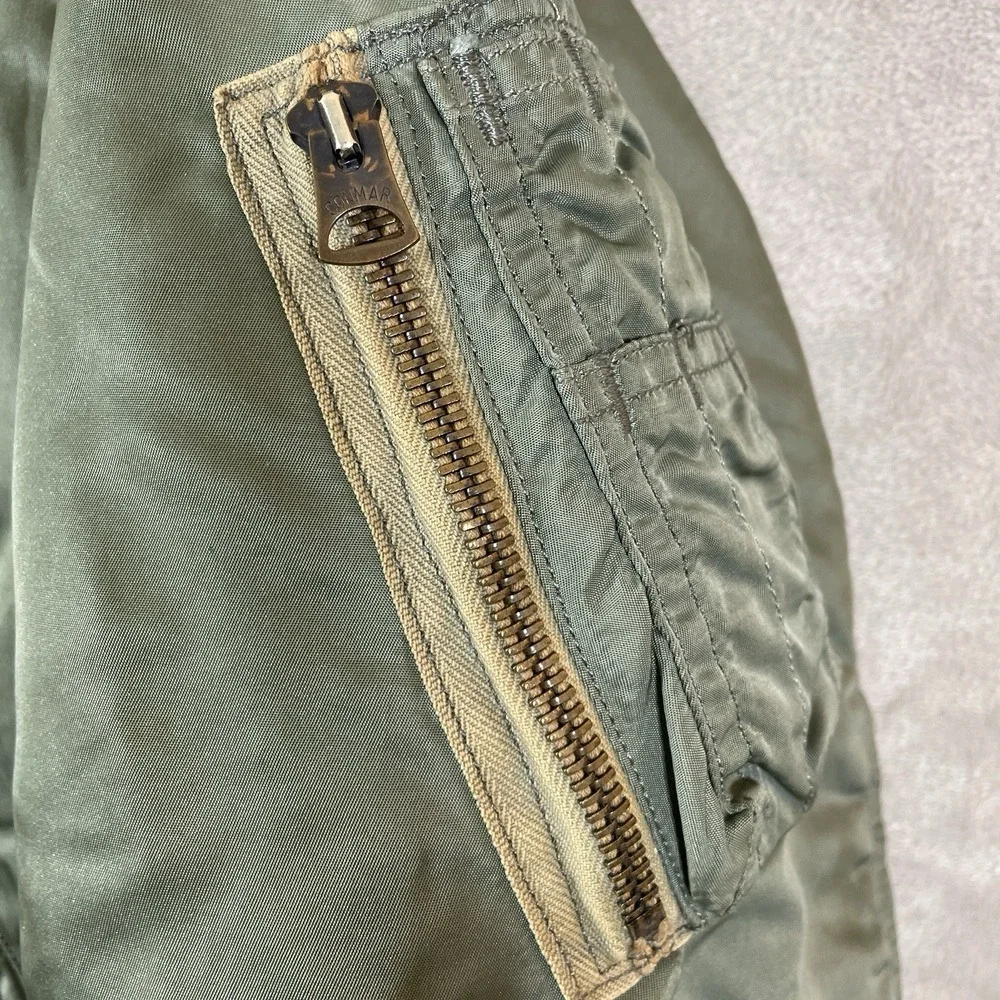VTG 60s USAF MA-1 Reversible Bomber Jacket Mens Small 1964 Patches *READ*